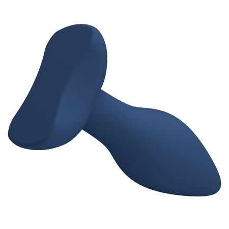 Синяя анальная пробка Bulb Plug - 12,1 см.